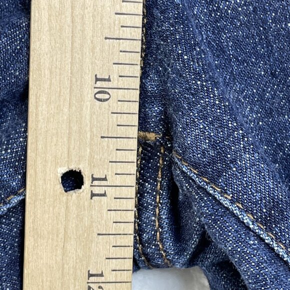 LRL Lauren Jean Co Womens Size 12 Classic Mid Calf High Rise Blue Jeans 33x21 - Picture 6 of 12